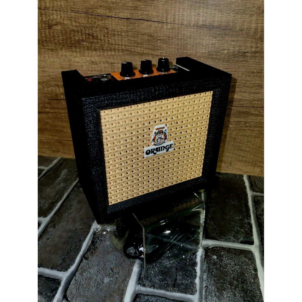 Orange Crush Mini 3-Watt Black Micro Amp 3W Orange Amplifier Open Box + 9V Cable